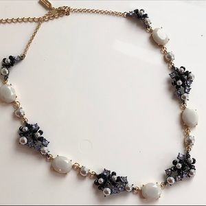 KATE SPADE  PETALS CRYSTAL & PEARL NECKLACE!